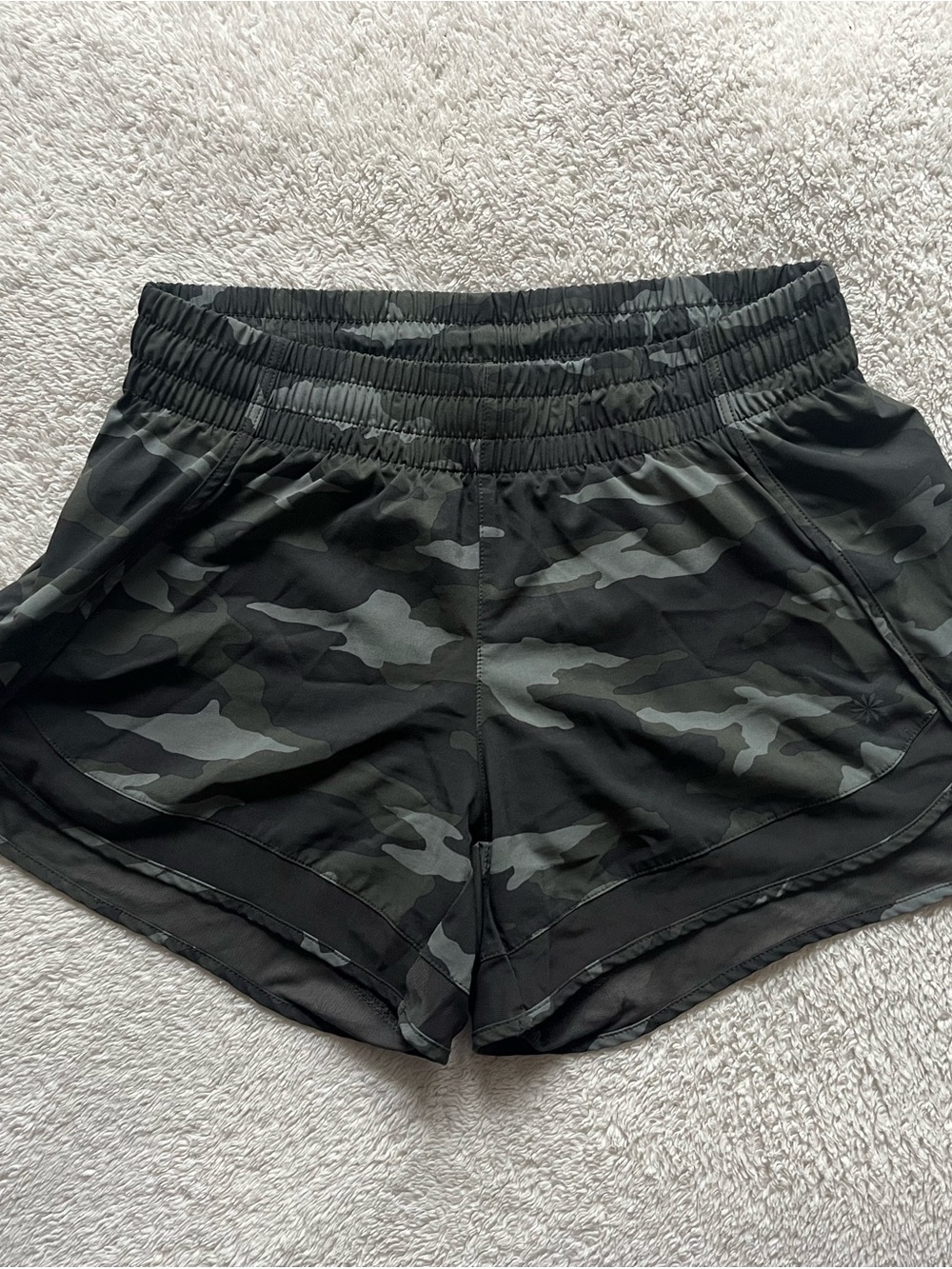 Athleta Gray Camo Athletic Shorts